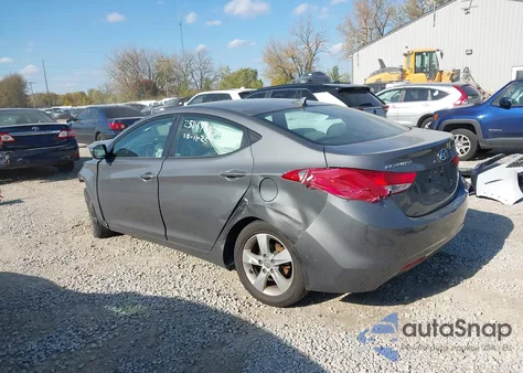 2013 Hyundai Elantra Gls from USA, damaged, VIN 5NPDH4AEXDH373468